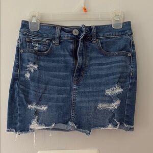 American Eagle Outfitters Blue Pencil Mini Skirt Casual